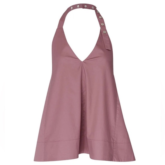 Tibi Dusty Plum Halter Top - Picture 3 of 9